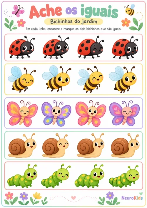 Prévia de atividade infantil NeuroKids 1
