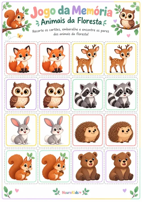 Prévia de atividade infantil NeuroKids 6
